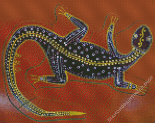 Aboriginal Goanna Art Diamond Painting