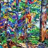 Abstract Old Growth Trees Diamond Painting