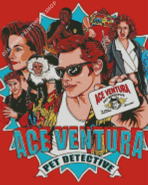 Ace Adventure Pet Detective Poster Diamond Painting