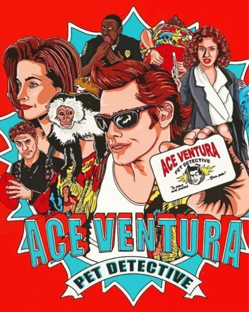 Ace Adventure Pet Detective Poster Diamond Painting