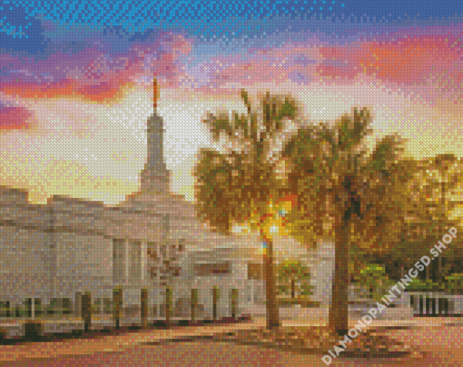 Aesthetic Columbia South Carolina Temple Diamond Painting