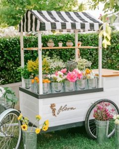 Aesthetic Flower Cart Diamond Painting