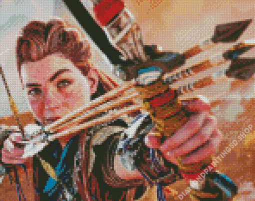 Aloy Horizon Forbidden West Diamond Painting