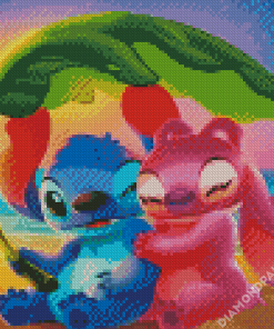 Stitch And Lilo Characters Diamond Painting