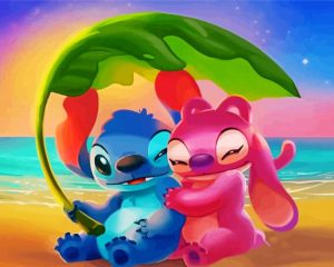 Stitch And Lilo Characters Diamond Painting