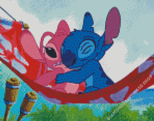 Stitch And Lilo Animation Diamond Painting