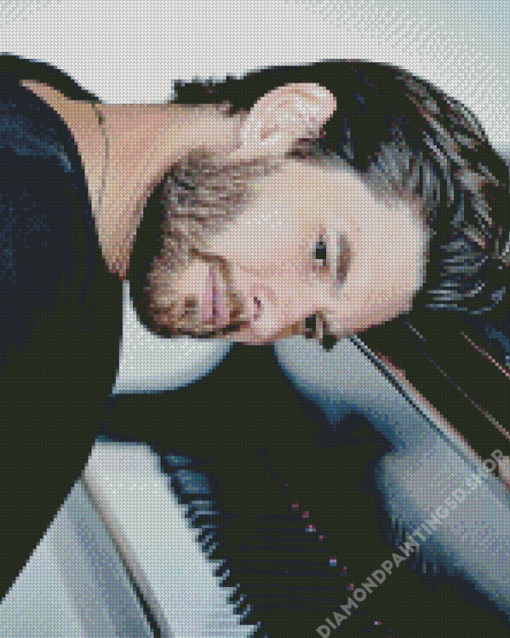 Ben Barnes On The Piano Diamond Painting