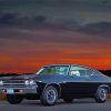 Black 1969 Chevrolet Chevelle Diamond Painting