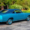 Blue Dodge Charger Car Diamond Painting