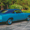 Blue Dodge Charger Car Diamond Painting