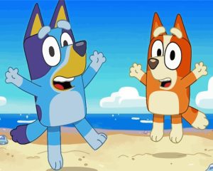 Bluey And Bingo Animation Diamond Painting