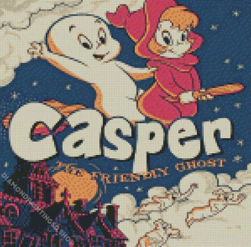 Casper The Friendly Ghost Poster Diamond Painting