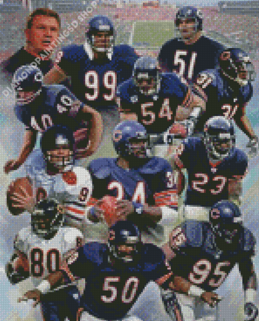 Chicago Bears Players Diamond Painting