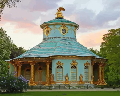 Chinese House In Sanssouci Park Diamond Painting