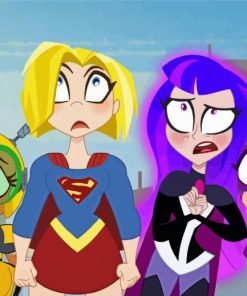 DC Super Hero Girls Characters Diamond Painting