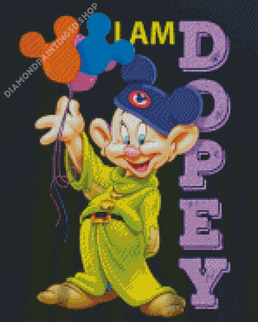 Dopey Snow White And The Seven Dwarfs Diamond Painting