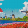 Dutch Windmills Diamond Painting