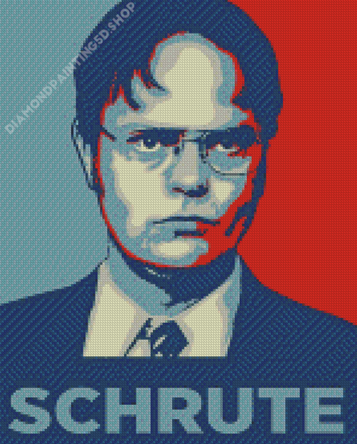 Dwight Schrute Pop Art Diamond Painting