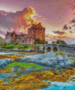 Eilean Donan Castle Building Diamond Painting