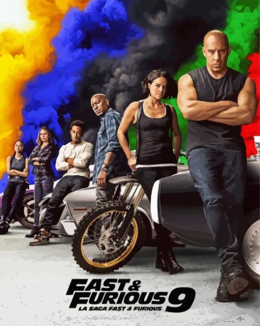 Fast And Furious 9 Poster Diamond Painting