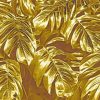 Gold Tropical Leaves Diamond Painting