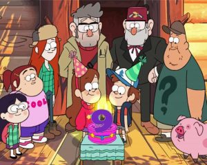 Gravity Falls Characters Diamond Painting