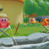 Kirby Fishing Diamond Painting