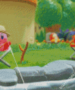 Kirby Fishing Diamond Painting