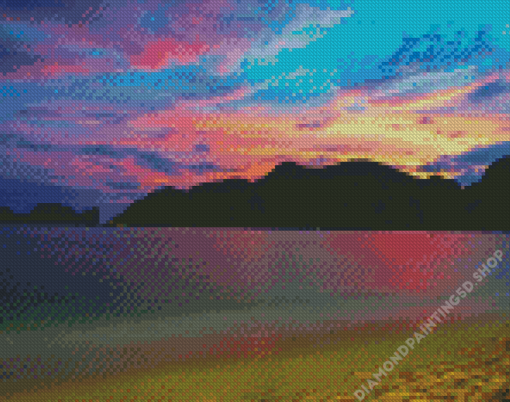 Koh Phi Phi Sunset Seascape Diamond Painting