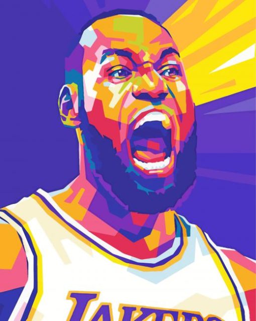 Aesthetic Lebron James Pop Art Diamond Painting