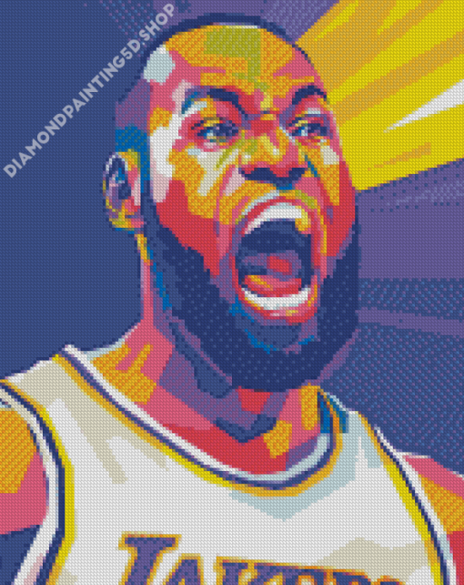 Aesthetic Lebron James Pop Art Diamond Painting