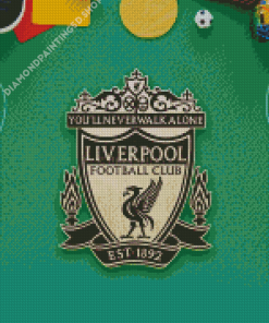 Liverpool Engraved Wooden Crest Diamond Painting