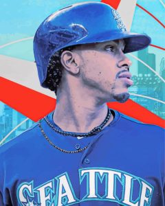 Mariners Player Art Diamond Painting