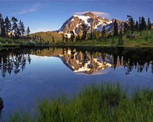 Mt Baker Landscape Diamond Painting