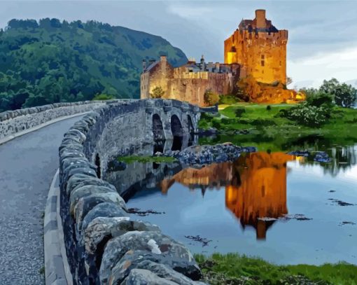 Road To Eilean Donan Castle Diamond Painting