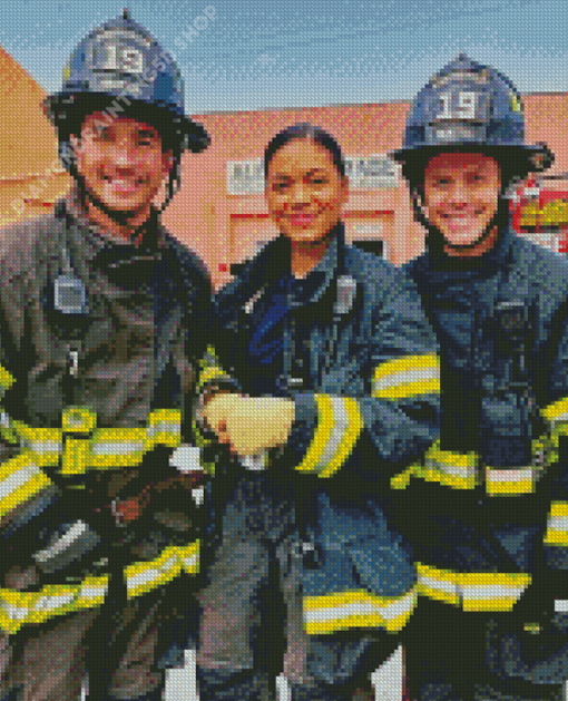 Station 19 Serie Characters Diamond Painting