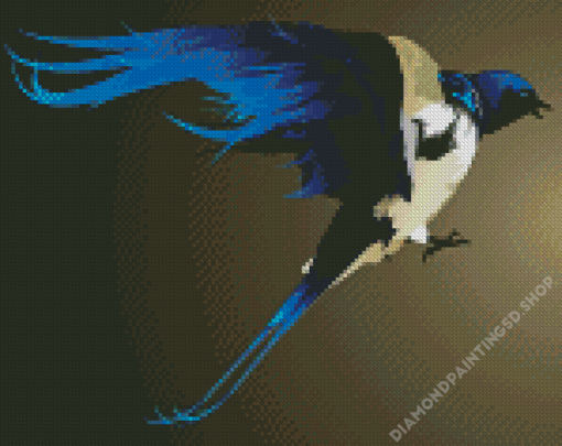 Swallow Bird Illustration Diamond Painting