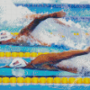 Swimming Competition Swimmers Diamond Painting