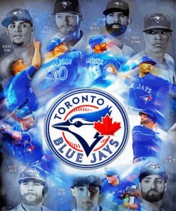 Toronto Blue Jays Logo And Players Diamond Painting
