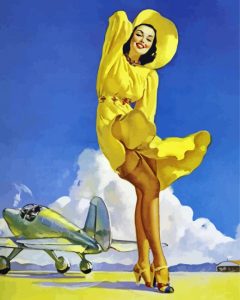 Vintage Pin Up Girl Diamond Painting