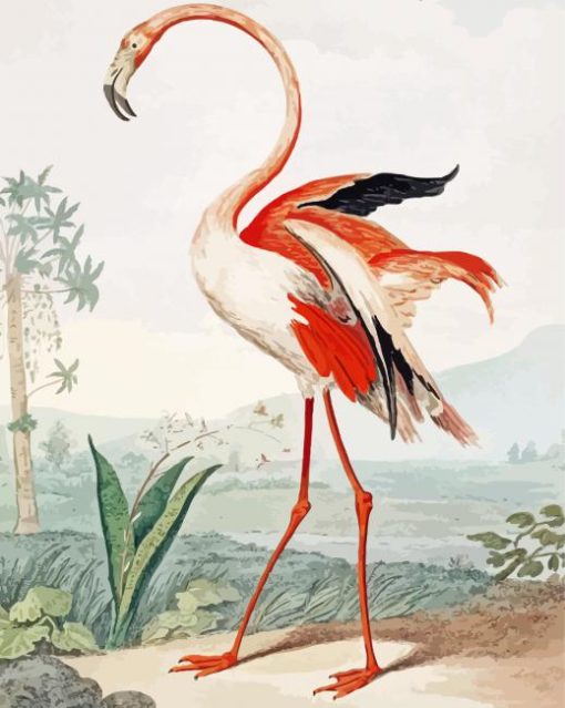 Vintage Flamingo Diamond Painting