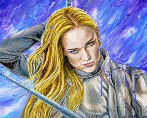 White Canary Diamond Painting