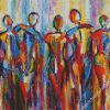 Abstract Colorful People Diamond Painting