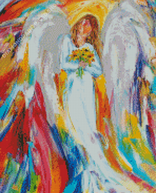 Abstract Sunflower Angel Diamond Painting