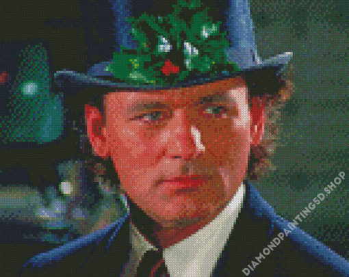 Aesthetic Bill Murray Scrooged Diamond Painting