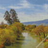 Aesthetic Jordan River Landscape Diamond Painting