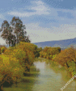 Aesthetic Jordan River Landscape Diamond Painting