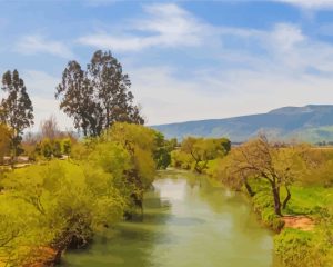 Aesthetic Jordan River Landscape Diamond Painting