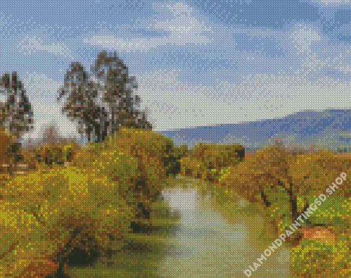 Aesthetic Jordan River Landscape Diamond Painting