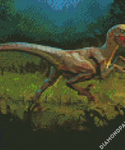 Aesthetic Velociraptor Diamond Painting